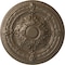 Ekena Millwork Vincent Ceiling Medallion (Fits Canopies up to 6"), Hand-Painted Warm Silver, 26"OD x 3"P CM26VIWSS - alternate 1